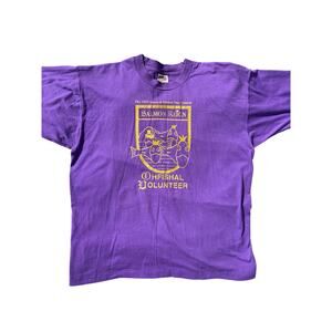 Vintage 1997 Issaquah Salmon Days Volunteer Fruit of the Loom best XL purple
